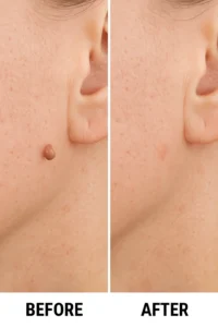 Skin tags removal Brentford before and after
