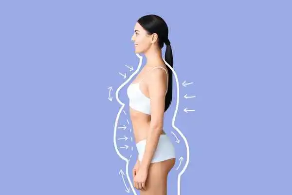 image of woman experiencing fat reduction treatment Brentford