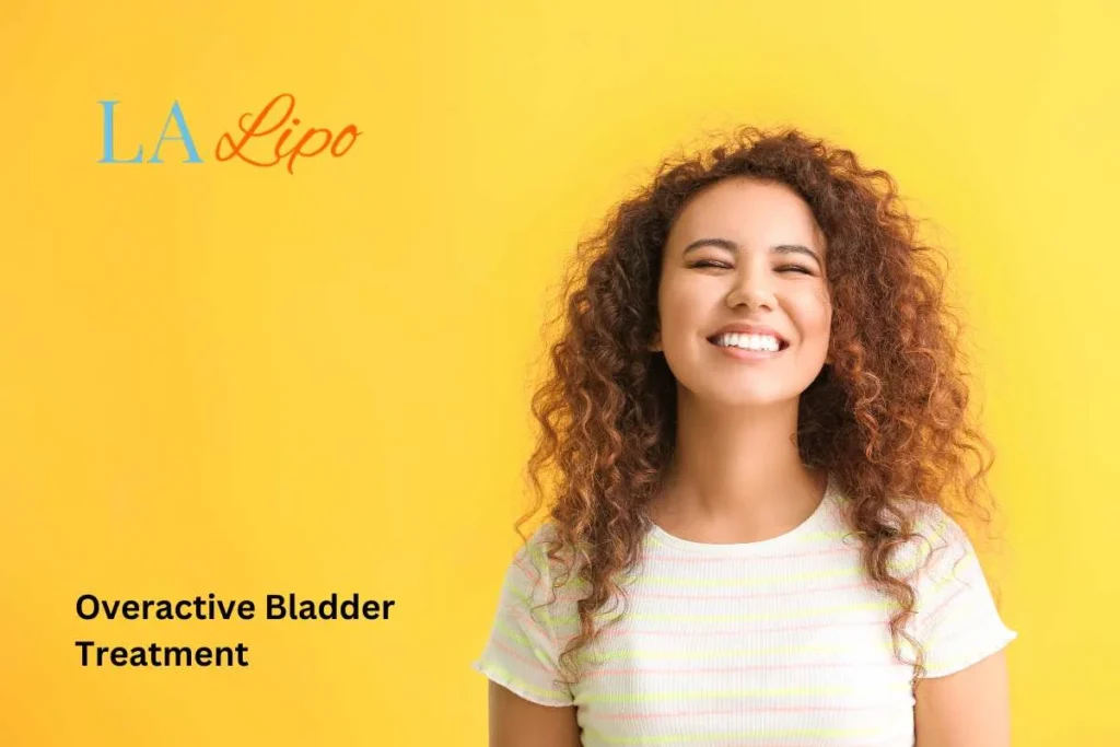 woman smiling about overactive bladder treatment Brentford solutions