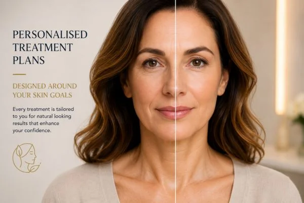 Before and after results of Collagen Lift Therapy Brentford